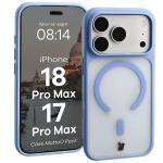 Kit protectie 2 in 1 BizonMobile, Carcasa Bizon MatteO si Folie sticla securizata Bizon Glass Edge, compatibil cu iPhone 18 Pro Max / 17 Pro Max, Light Blue 4 - lerato.ro
