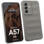 Kit protectie 2 in 1 BizonMobile, Carcasa Bizon Tur si Folie sticla securizata Bizon Glass Edge, compatibil cu Samsung Galaxy A57 5G, Light Grey 4 - lerato.ro