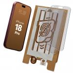 Set 2 folii protectie Bizon Eplikator Film Matte compatibile cu iPhone 18 Pro, Transparent 2 - lerato.ro