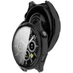 Carcasa cu protectie ecran BizonMobile Adamo compatibila cu Honor Watch 6 / 6 Plus, Negru 4 - lerato.ro