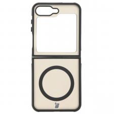 Carcasa Bizon Eclipse cu MagSafe si Stand compatibila cu Samsung Galaxy Z Flip 6 / 7 FE, Negru