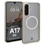 Kit protectie 2 in 1 BizonMobile, Carcasa Bizon MatteO si Folie sticla securizata Bizon Glass Edge, compatibil cu Samsung Galaxy A17 5G, Bej 4 - lerato.ro