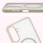 Kit protectie 2 in 1 BizonMobile, Carcasa Bizon MatteO si Folie sticla securizata Bizon Glass Edge, compatibil cu Samsung Galaxy A17 5G, Bej 6 - lerato.ro
