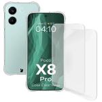 Kit protectie 3 in 1 BizonMobile Clear Pack, Carcasa Bizon Salpa si 2 folii Bizon Glass Clear Hydrogel, compatibil cu Xiaomi Poco X8 Pro, Transparent 2 - lerato.ro