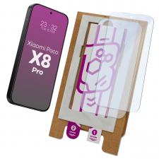 Set 2 folii protectie Bizon Eplikator Hybrid Mule compatibile cu Xiaomi Poco X8 Pro, Transparent