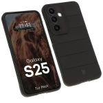 Kit protectie 2 in 1 BizonMobile, Carcasa Bizon Tur si Folie sticla securizata Bizon Glass Edge, compatibil cu Samsung Galaxy S25, Negru 4 - lerato.ro
