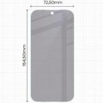 Folie protectie display Bizon Hybrid Shadow Privacy compatibila cu Xiaomi Poco F9 Pro, Negru 3 - lerato.ro