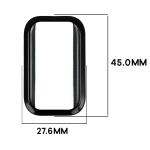 Carcasa cu protectie ecran BizonMobile Felipe compatibila cu Xiaomi Smart Band 11 Active, Negru 3 - lerato.ro