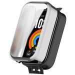 Carcasa cu protectie ecran BizonMobile Felipe compatibila cu Xiaomi Smart Band 11 Active, Silver 2 - lerato.ro