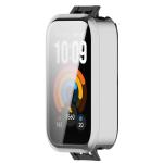 Carcasa cu protectie ecran BizonMobile Felipe compatibila cu Xiaomi Smart Band 11 Active, Silver 9 - lerato.ro