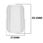 Carcasa cu protectie ecran BizonMobile Felipe compatibila cu Xiaomi Smart Band 11 Active, Transparent 3 - lerato.ro