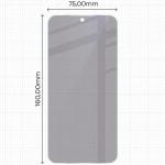 Folie protectie display Bizon Hybrid Shadow Privacy compatibila cu Xiaomi Redmi Note 17 Pro 5G, Negru 3 - lerato.ro