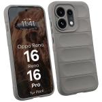Kit protectie 2 in 1 BizonMobile, Carcasa Bizon Tur si Folie sticla securizata Bizon Glass Edge, compatibil cu Oppo Reno 16 / Reno 16 Pro, Light Grey 4 - lerato.ro