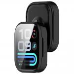 Carcasa cu protectie ecran BizonMobile Felipe compatibila cu Xiaomi Redmi Watch 6 Lite, Negru 7 - lerato.ro