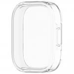 Carcasa cu protectie ecran BizonMobile Felipe compatibila cu Xiaomi Redmi Watch 6 Lite, Transparent 3 - lerato.ro