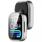 Carcasa cu protectie ecran BizonMobile Felipe compatibila cu Xiaomi Redmi Watch 6 Lite, Silver 7 - lerato.ro