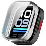 Carcasa cu protectie ecran BizonMobile Felipe compatibila cu Xiaomi Redmi Watch 6 Lite, Silver 2 - lerato.ro