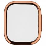 Carcasa cu protectie ecran BizonMobile Felipe compatibila cu Xiaomi Redmi Watch 6 Lite, Rose Gold 6 - lerato.ro