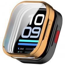 Carcasa cu protectie ecran BizonMobile Felipe compatibila cu Xiaomi Redmi Watch 6 Lite, Rose Gold