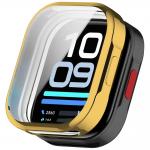 Carcasa cu protectie ecran BizonMobile Felipe compatibila cu Xiaomi Redmi Watch 6 Lite, Gold 2 - lerato.ro