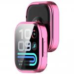 Carcasa cu protectie ecran BizonMobile Felipe compatibila cu Xiaomi Redmi Watch 6 Lite, Roz 7 - lerato.ro