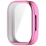 Carcasa cu protectie ecran BizonMobile Felipe compatibila cu Xiaomi Redmi Watch 6 Lite, Roz 3 - lerato.ro