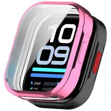 Carcasa cu protectie ecran BizonMobile Felipe compatibila cu Xiaomi Redmi Watch 6 Lite, Roz