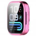Carcasa cu protectie ecran BizonMobile Felipe compatibila cu Xiaomi Redmi Watch 6 Lite, Roz 8 - lerato.ro