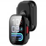 Carcasa cu protectie ecran BizonMobile Adamo compatibila cu Xiaomi Redmi Watch 6 Lite, Negru 4 - lerato.ro