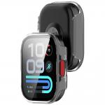 Carcasa cu protectie ecran BizonMobile Adamo compatibila cu Xiaomi Redmi Watch 6 Lite, Transparent 4 - lerato.ro