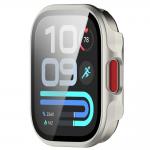 Carcasa cu protectie ecran BizonMobile Adamo compatibila cu Xiaomi Redmi Watch 6 Lite, Champagne 5 - lerato.ro