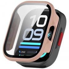 Carcasa cu protectie ecran BizonMobile Adamo compatibila cu Xiaomi Redmi Watch 6 Lite, Roz