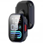 Carcasa cu protectie ecran BizonMobile Adamo compatibila cu Xiaomi Redmi Watch 6 Lite, Dark Blue 4 - lerato.ro