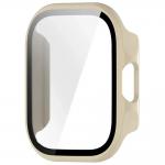 Carcasa cu protectie ecran BizonMobile Adamo compatibila cu Xiaomi Redmi Watch 6 Lite, Bej 3 - lerato.ro