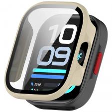 Carcasa cu protectie ecran BizonMobile Adamo compatibila cu Xiaomi Redmi Watch 6 Lite, Bej
