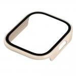 Carcasa cu protectie ecran BizonMobile Adamo compatibila cu Xiaomi Redmi Watch 6 Lite, Bej 6 - lerato.ro