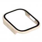 Carcasa cu protectie ecran BizonMobile Adamo compatibila cu Xiaomi Redmi Watch 6 Lite, Bej 7 - lerato.ro