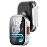 Carcasa cu protectie ecran BizonMobile Adamo compatibila cu Xiaomi Redmi Watch 6 Lite, Silver 4 - lerato.ro