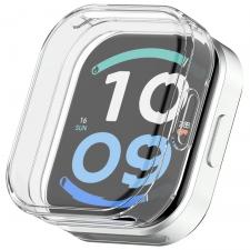 Carcasa cu protectie ecran BizonMobile Felipe compatibila cu Xiaomi Redmi Watch 6 Active, Transparent