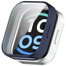 Carcasa cu protectie ecran BizonMobile Felipe compatibila cu Xiaomi Redmi Watch 6 Active, Dark Blue