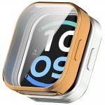 Carcasa cu protectie ecran BizonMobile Felipe compatibila cu Xiaomi Redmi Watch 6 Active, Rose Gold 2 - lerato.ro