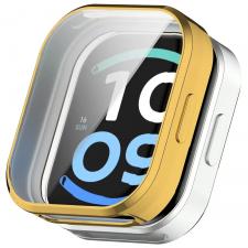 Carcasa cu protectie ecran BizonMobile Felipe compatibila cu Xiaomi Redmi Watch 6 Active, Gold