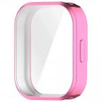 Carcasa cu protectie ecran BizonMobile Felipe compatibila cu Xiaomi Redmi Watch 6 Active, Roz 3 - lerato.ro