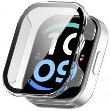 Carcasa cu protectie ecran BizonMobile Adamo compatibila cu Xiaomi Redmi Watch 6 Active, Transparent