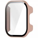 Carcasa cu protectie ecran BizonMobile Adamo compatibila cu Xiaomi Redmi Watch 6 Active, Roz 3 - lerato.ro