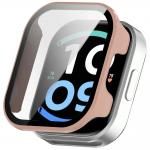 Carcasa cu protectie ecran BizonMobile Adamo compatibila cu Xiaomi Redmi Watch 6 Active, Roz 2 - lerato.ro