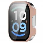 Carcasa cu protectie ecran BizonMobile Adamo compatibila cu Xiaomi Redmi Watch 6 Active, Roz 5 - lerato.ro