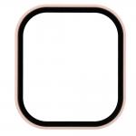 Carcasa cu protectie ecran BizonMobile Adamo compatibila cu Xiaomi Redmi Watch 6 Active, Roz 8 - lerato.ro