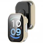 Carcasa cu protectie ecran BizonMobile Adamo compatibila cu Xiaomi Redmi Watch 6 Active, Bej 4 - lerato.ro