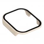 Carcasa cu protectie ecran BizonMobile Adamo compatibila cu Xiaomi Redmi Watch 6 Active, Bej 7 - lerato.ro
